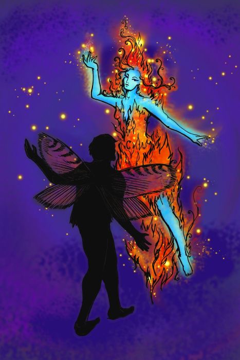 Like a moth to a flame by Kathy Nutt